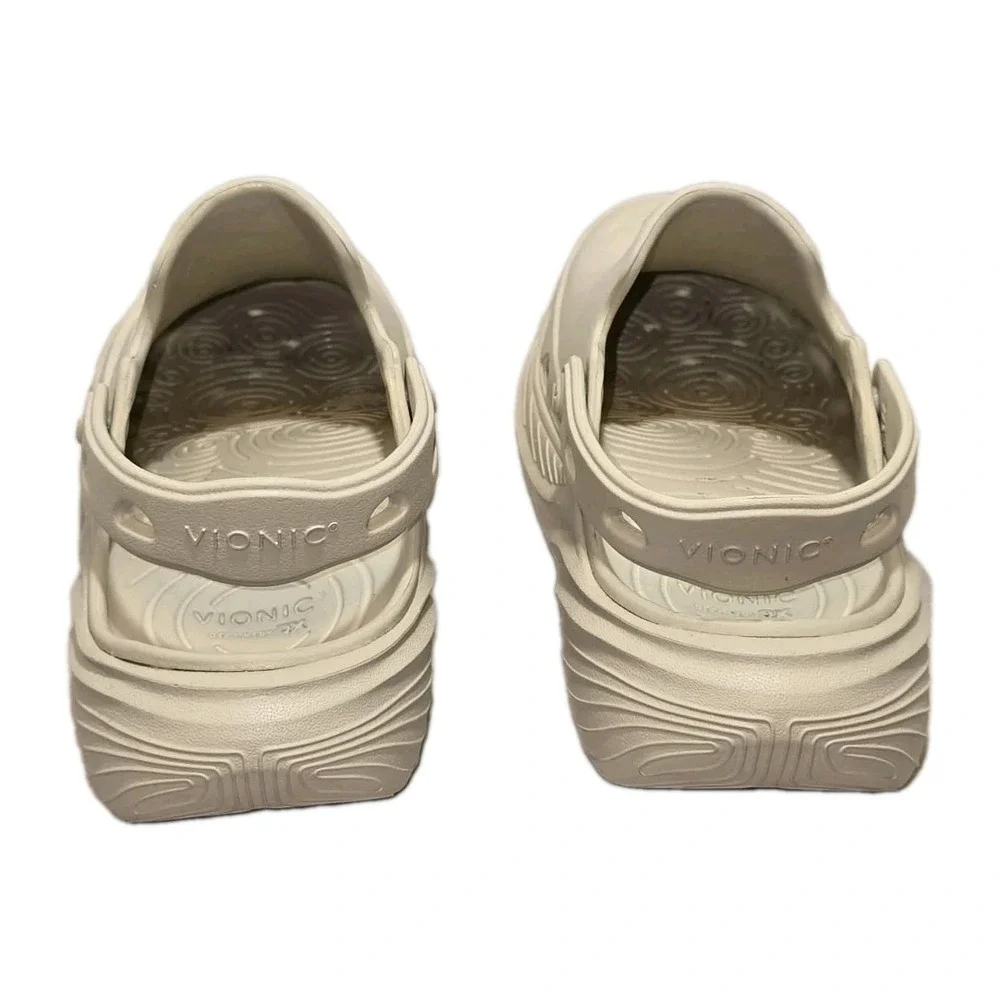 Vionic Recovery RX Women's W6 Wide Cream Off White Recovery Clogs Comfort Shoes
